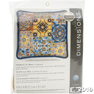 Dimensions Needlepoint Kit - Patterns On Blue (1 Set(s))