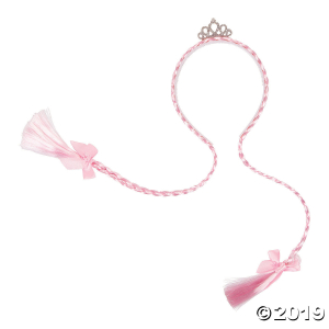 Princess Tiara Headbands with Braids (Per Dozen)