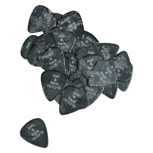 Personalized Black Guitar Picks (100 Piece(s))