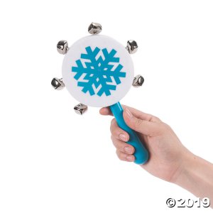 Snowflake Jingle Bell Noisemakers (Per Dozen)