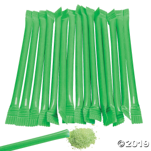 Green Candy-Filled Straws (240 Piece(s))