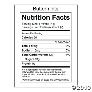 Unwrapped Buttermints - Assorted Colors (344 Piece(s))