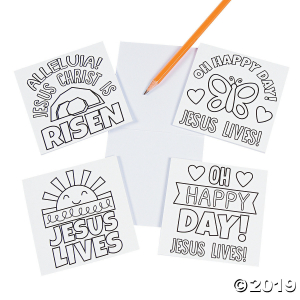 Color Your Own Religious Easter Notepads (24 Piece(s))