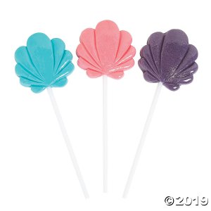 Pastel Seashell Lollipops (Per Dozen)