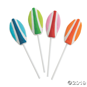 Frosted Surfboard Lollipops (Per Dozen)