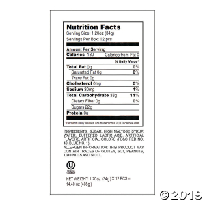 Kidsmania® Flash Pops Candy (Per Dozen)