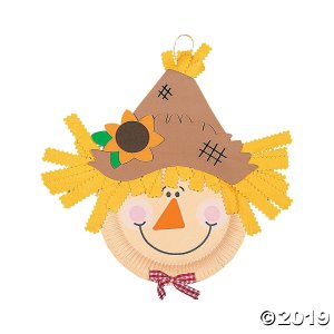 Paper Plate Scarecrow Craft Kit (Makes 12)