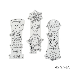 Color Your Own Halloween Friends Bookmarks (Makes 50)