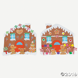 DIY Foam Gingerbread House Placemats (Makes 12)