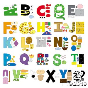 Uppercase Letters Craft Kits (1 Set(s))