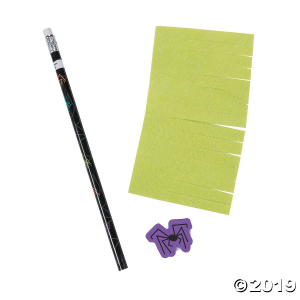 Witch Broom Pencil Topper Craft Kit (24 Piece(s))