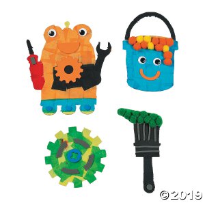 Geared Up for God VBS Tissue Paper Craft Kit (Makes 12)