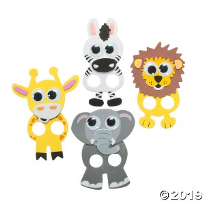 Wiggle Eye Safari Finger Puppets Craft Kit (Makes 12)