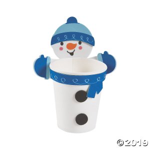 Snowman Treat Cup Hugger Craft Kit (Makes 12)