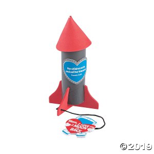Religious Love You To the Moon & Back Rocket Craft Kit (Makes 12)