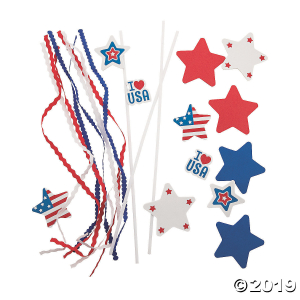 Patriotic Wand Craft Kit (Makes 12)