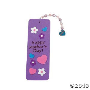 Mother's Day Beaded Charm Bookmark Craft (Makes 12)