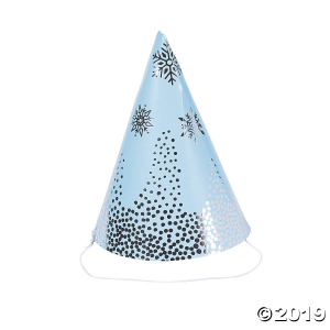 Winter Princess Party Cone Hats (Per Dozen)