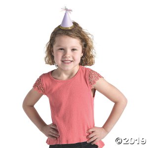 Mini Multicolor Cone Party Hats (8 Piece(s))