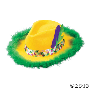 Mardi Gras Fedora (1 Piece(s))