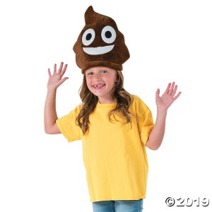 Kid's Plush Poop Emoji Hat (1 Piece(s))