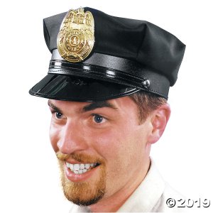 Black Police Hat (1 Piece(s))