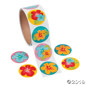 Hibiscus Sticker Rolls (1 Roll(s))