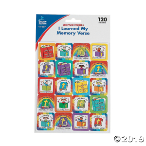 Carson-Dellosa® I Learned My Memory Verse Rainbow Sticker Sheets (6 Sheet(s))