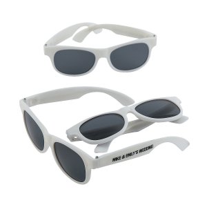 Personalized White Nomad Sunglasses (48 Piece(s))