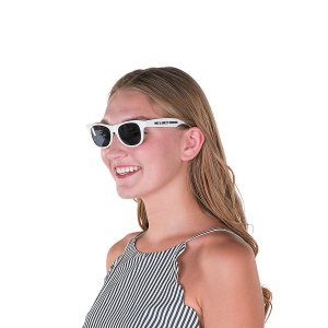 Personalized White Nomad Sunglasses (48 Piece(s))