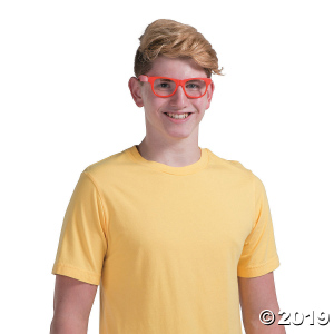 Red Clear Lens Glasses - 12 Pc. (Per Dozen)