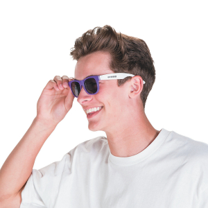Personalized Purple & White Two-Tone Sunglasses (48 Piece(s))