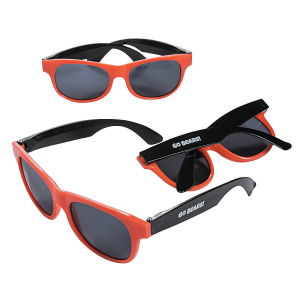 Personalized Orange & Black Two-Tone Sunglasses (48 Piece(s))