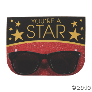 Movie Night Sunglasses with Card (Per Dozen)