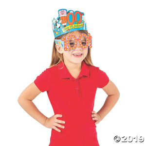 100th Day of School Crowns & Glasses (48 Piece(s))