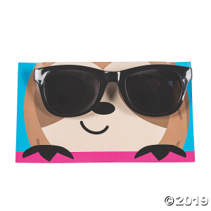 Party Animal Sunglasses with Card (Per Dozen)
