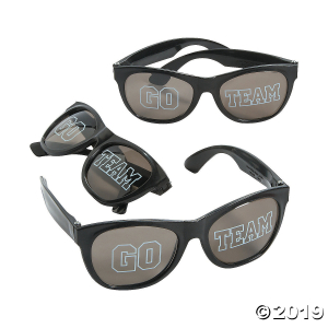 Go Team Black Sunglasses - 12 Pc. (Per Dozen)