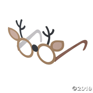 Reindeer Paper Glasses (Per Dozen)