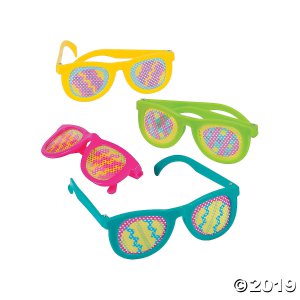 Kids' Easter Egg Pinhole Glasses (Per Dozen)
