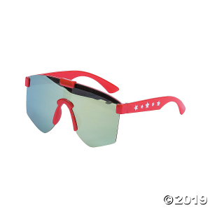 Kids' Patriotic Retro Shield Sunglasses (6 Piece(s))