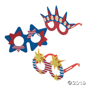 Patriotic Foam Glasses - 12 Pc. (Per Dozen)