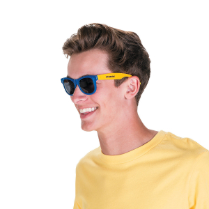 Personalized Blue & Gold Two-Tone Sunglasses (48 Piece(s))