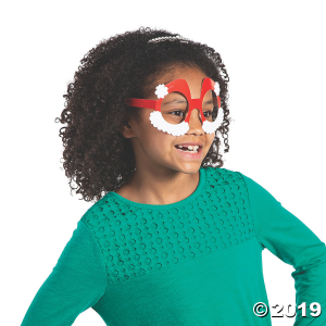Santa Hat Paper Glasses (Per Dozen)