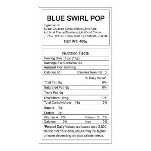 Personalized Blue Birthday Balloon Swirl Lollipops (24 Piece(s))
