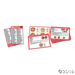 50 Fraction Activities (Activity Cards Set) (1 Piece(s))