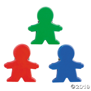 People-Shaped Clip Magnets (Per Dozen)