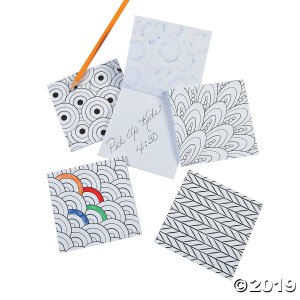 Color Your Own Doodle Notepads (24 Piece(s))