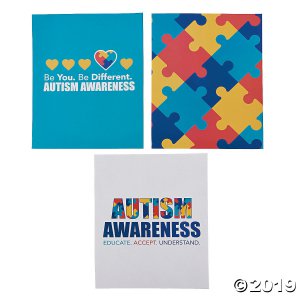 Autism Awareness Pocket Folders (Per Dozen)