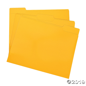 Yellow File Folders (Per Dozen)