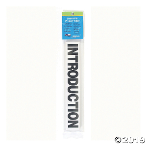 Flipside Science Fair Project Titles, Black Lettering on White, 13 Per Pack, 12 packs (12 Piece(s))